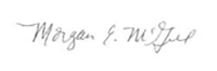 Morgan McGill Signature