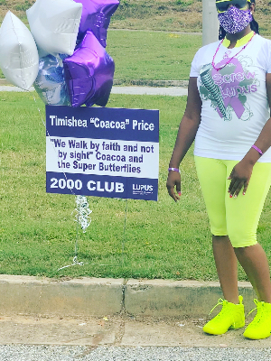 Walking to raise awareness for Lupus